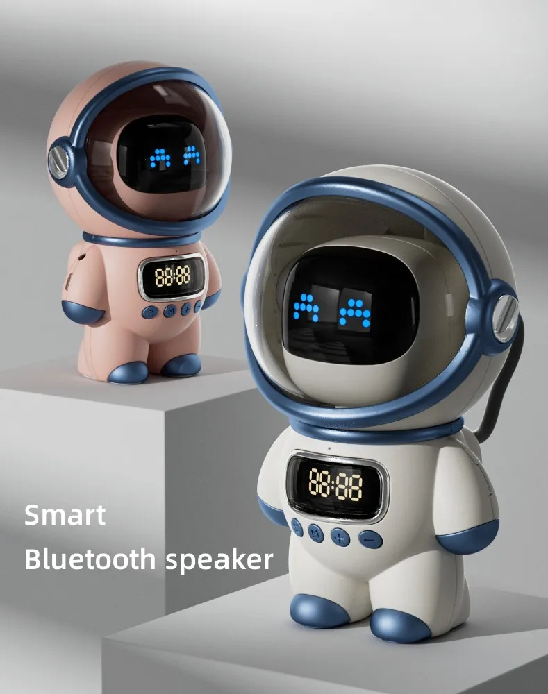 New Bluetooth Intelligent AI Interactive Portable Creative Shape Alarm Clock Insert Memory Card To Connect Speaker Creative Gift
New Bluetooth Intelligent AI Interactive Portable Creative Shape Alarm Clock Insert Memory Card To Connect Speaker Creative Gift