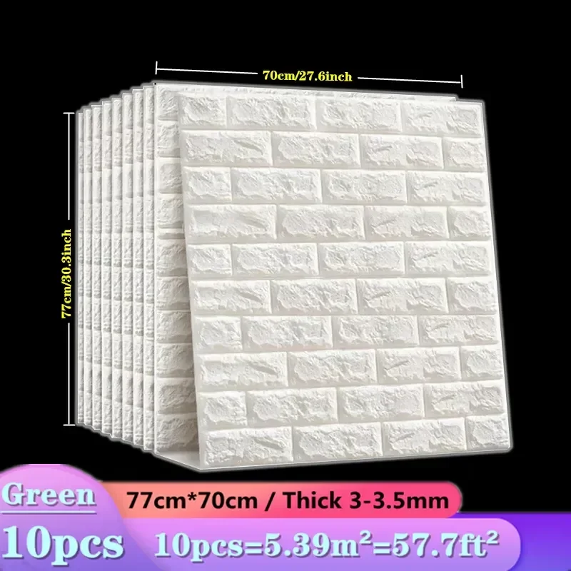 

Self-adhesive3D stereo waterproof, moisture-proof and mildew-proof wallpaper foam imitation brick decorative background wall 10