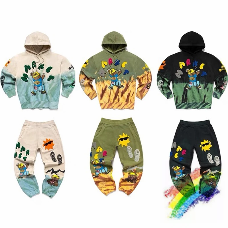 2022ss Tie Dye MARKET Sweatpants Men Women 1:1 Best Quality Casual Bear Puff Print Drawstring Pants Trousers
2022ss Tie Dye MARKET Sweatpants Men Women 1:1 Best Quality Casual Bear Puff Print Drawstring Pants Trousers