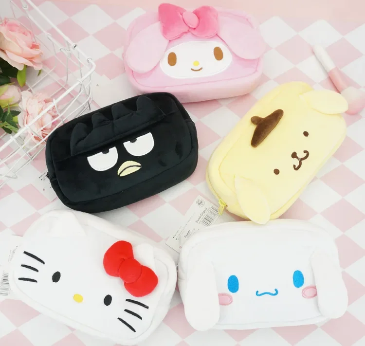 Sanrioed Kawaii Anime Cartoon series My melody Cinnamoroll High-value cute plush pen bag girl heart cosmetic bag holiday gift
Sanrioed Kawaii Anime Cartoon series My melody Cinnamoroll High-value cute plush pen bag girl heart cosmetic bag holiday gift