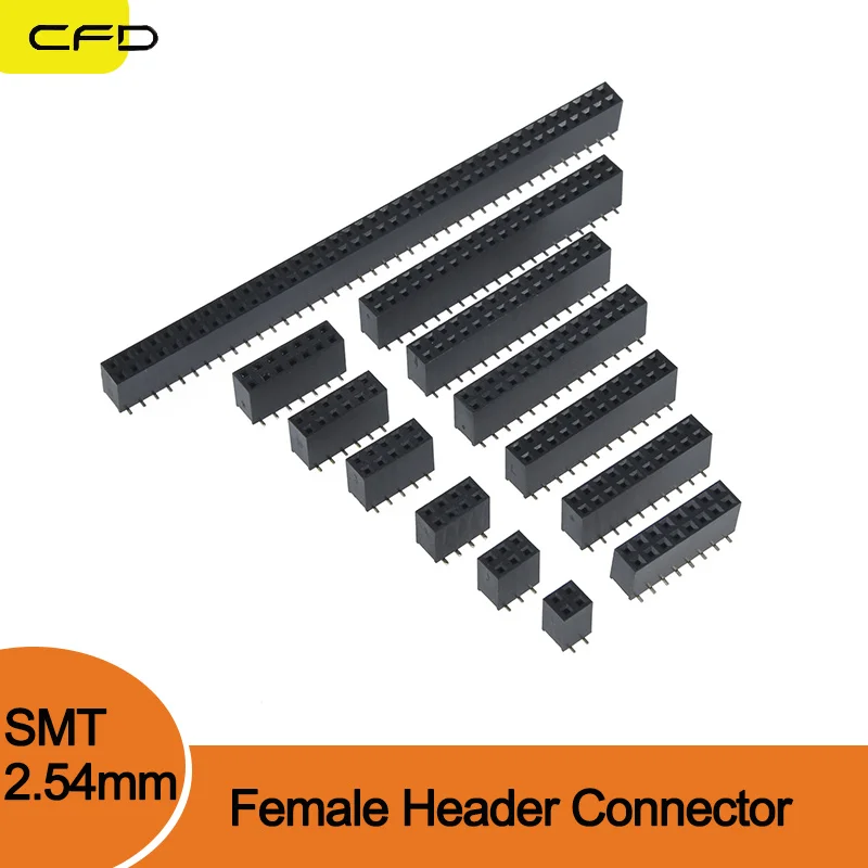 10PCS SMT Double Row 2.54mm Pitch Female Header Connector for Smart Meter, Instrument, PCB Circuit Board, UPS
10PCS SMT Double Row 2.54mm Pitch Female Header Connector for Smart Meter, Instrument, PCB Circuit Board, UPS