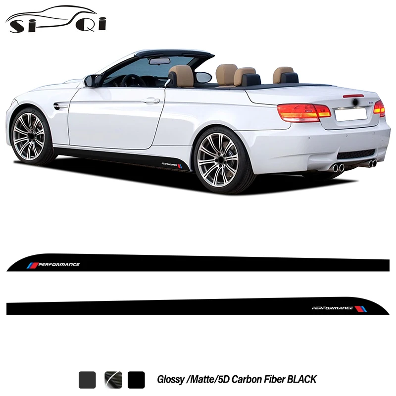 2 Pcs M Performance Sticker Car Door Side Stripes Skirt Carbon Fiber Vinyl Decal For BMW M3 E90 E92 E93 2007-2013 Accessories
2 Pcs M Performance Sticker Car Door Side Stripes Skirt Carbon Fiber Vinyl Decal For BMW M3 E90 E92 E93 2007-2013 Accessories