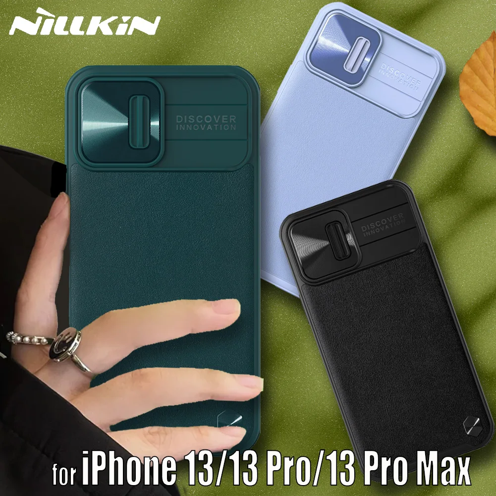Case for iPhone 13 Pro Max Case NILLKIN Slide Armor Alloy Camera Lens Protect Leather Hard PC Soft TPU Back Cover For iPhone13
Case for iPhone 13 Pro Max Case NILLKIN Slide Armor Alloy Camera Lens Protect Leather Hard PC Soft TPU Back Cover For iPhone13