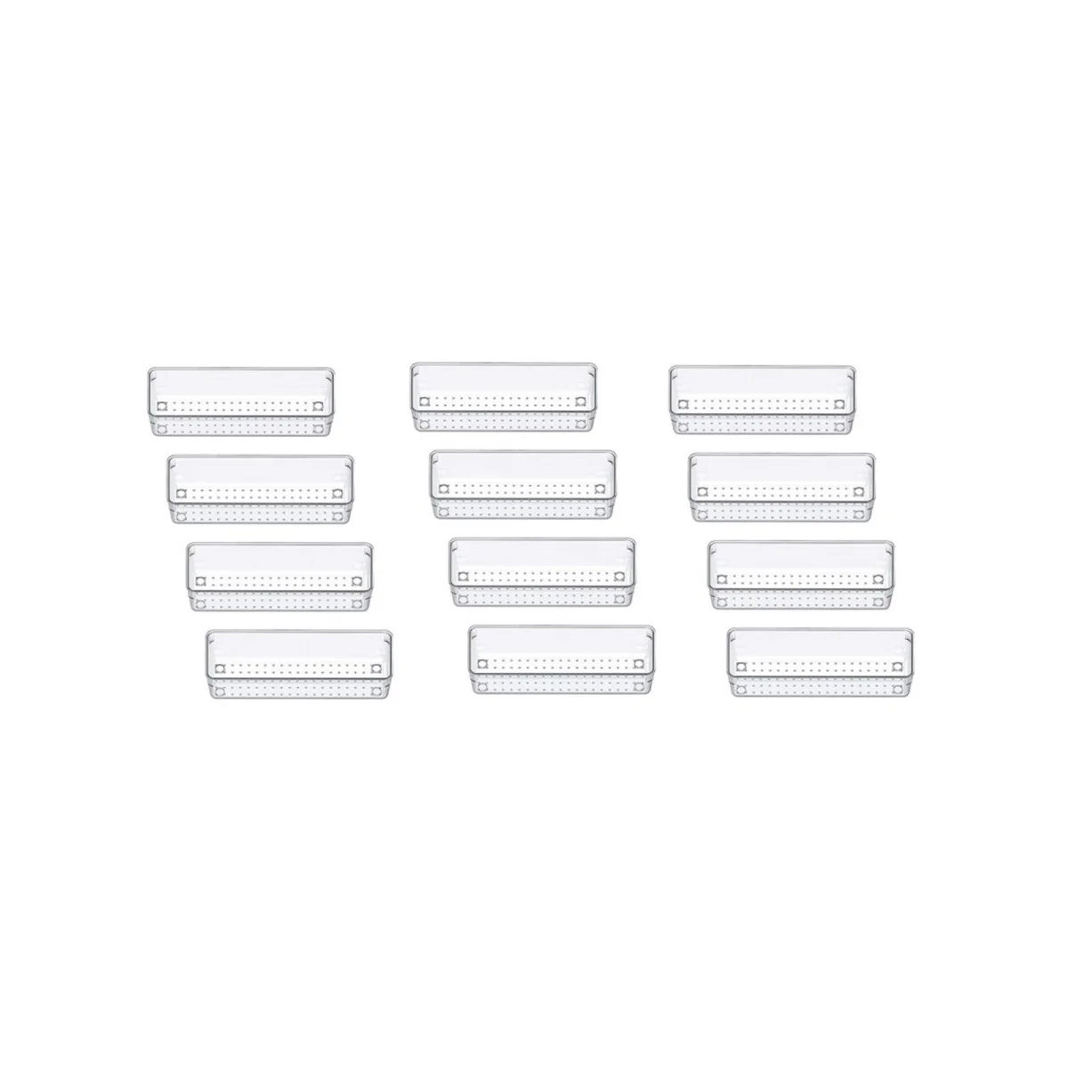 Органайзер для ящиков, прозрачный Настольный органайзер для ящиков, лоток для хранения для макияжа, ювелирных изделий, посуды в спальне, комод, 12 шт. 
Органайзер для ящиков, прозрачный Настольный органайзер для ящиков, лоток для хранения для макияжа, ювелирных изделий, посуды в спальне, комод, 12 шт.