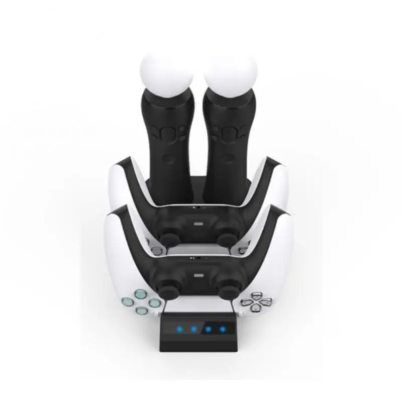 5v 4-in-1 Gamepad Dock Charger 1pc Display Stand Dual Controller Charging Dock For Ps Move Black With Display Light Charging
5v 4-in-1 Gamepad Dock Charger 1pc Display Stand Dual Controller Charging Dock For Ps Move Black With Display Light Charging