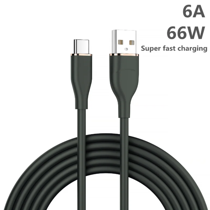 6A 66W Fast Charging USB C Cable Liquid Silicone Type C Data Cord For Xiaomi Mi 12 11 Samsung S22 Huawei P50 POCO F4 M5 Oneplus
6A 66W Fast Charging USB C Cable Liquid Silicone Type C Data Cord For Xiaomi Mi 12 11 Samsung S22 Huawei P50 POCO F4 M5 Oneplus