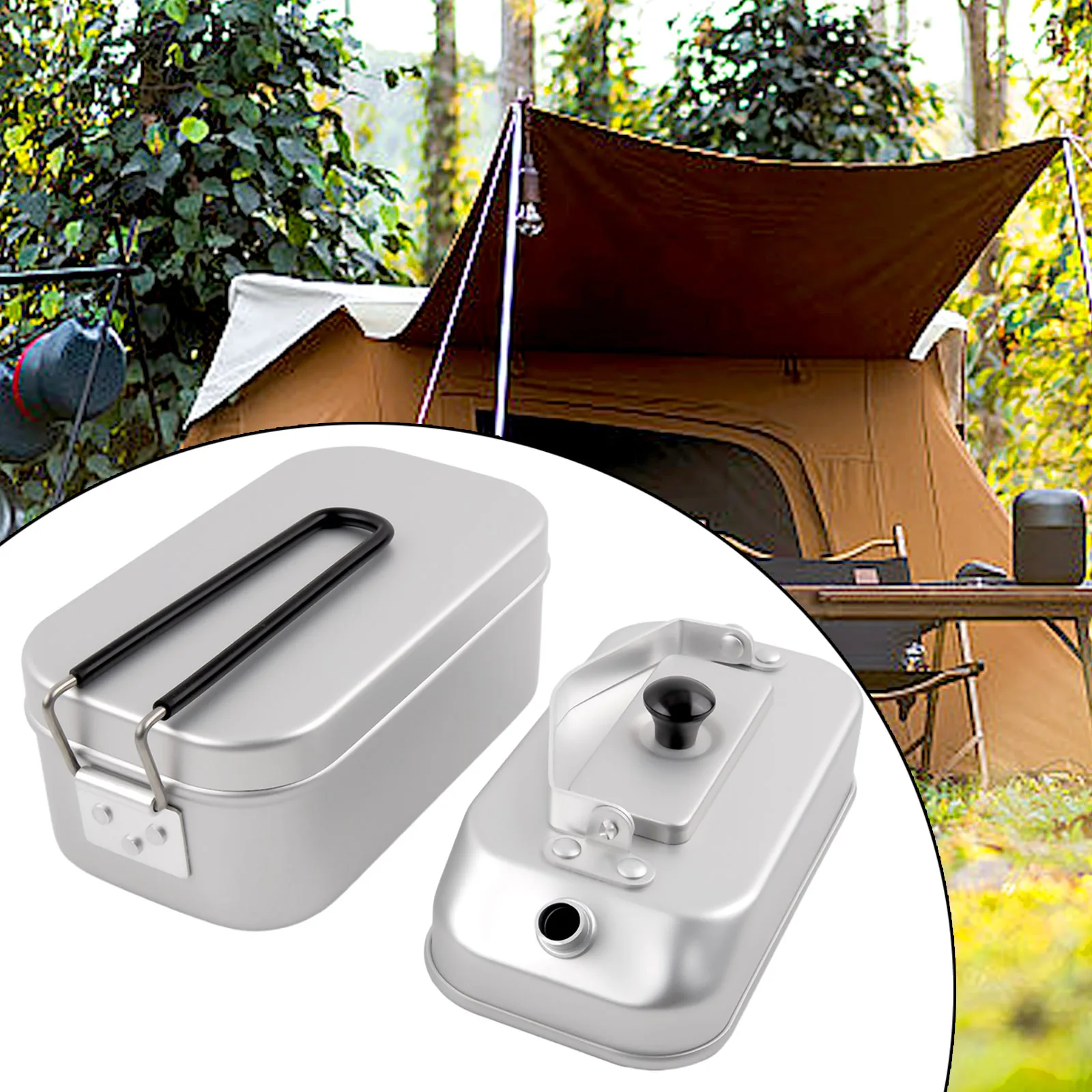 Bento Box Lunch Box With Handle Aluminium Cooking Cookware Durable Folding Food Storage Ultra-light For Picnic
Bento Box Lunch Box With Handle Aluminium Cooking Cookware Durable Folding Food Storage Ultra-light For Picnic
