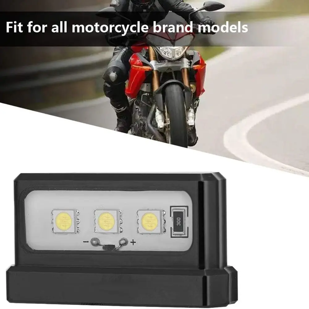 Aluminum Alloy License Plate Light Universal White Light 12V Brake Tail Light License Bracket LED Motorcycle
Aluminum Alloy License Plate Light Universal White Light 12V Brake Tail Light License Bracket LED Motorcycle