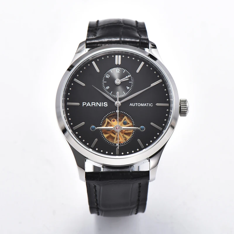 

New 43mm PARNIS 21 Jewels ST25 Automatic Self-Wind Mechanical Movement Men's Watche Luxury Brands GR-39-18