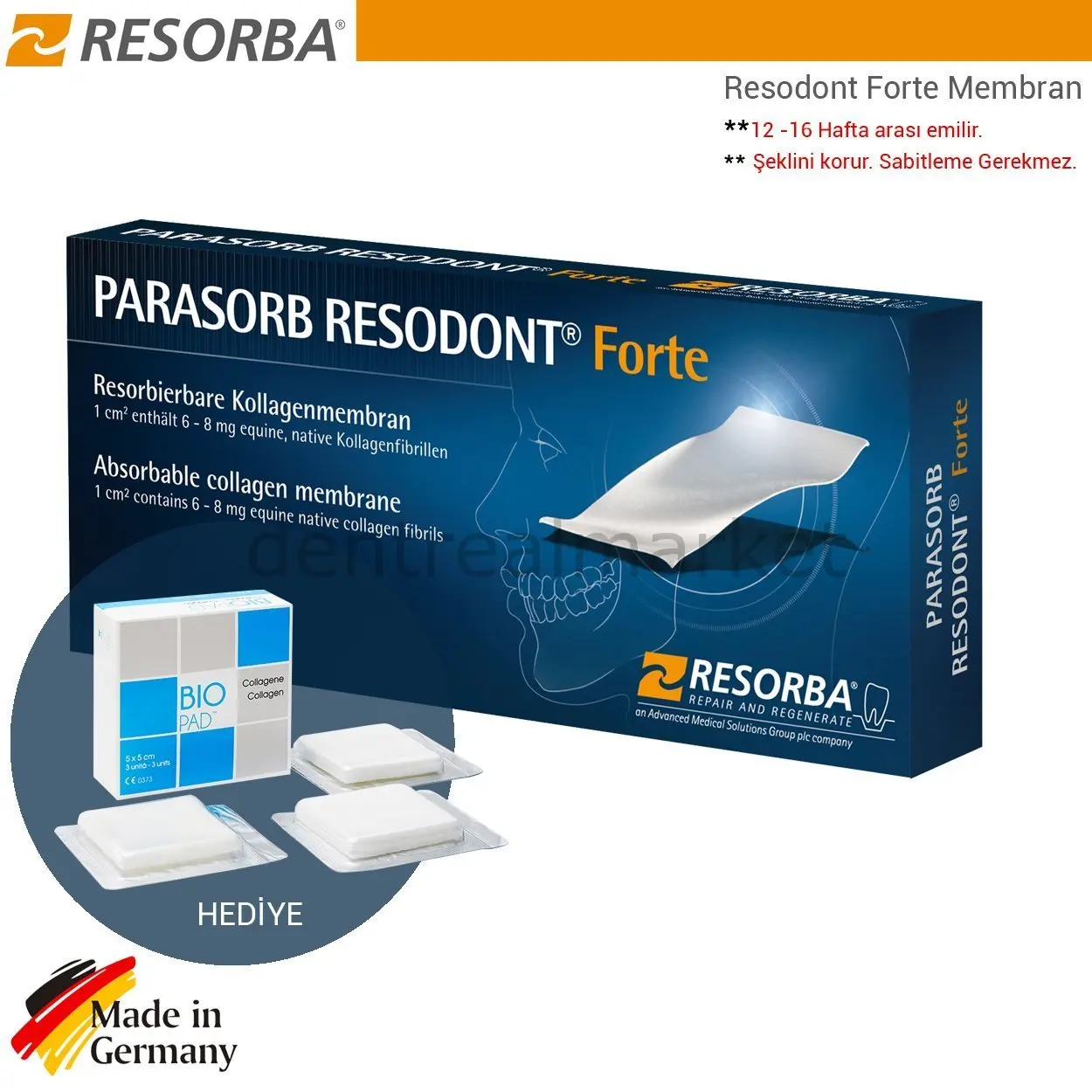 Резорба-ресодон Форте-Коллагеновая Мембрана-коллагеновый барьер-Стоматологическая Коллагеновая Мембрана-64*25 мм
Резорба-ресодон Форте-Коллагеновая Мембрана-коллагеновый барьер-Стоматологическая Коллагеновая Мембрана-64*25 мм