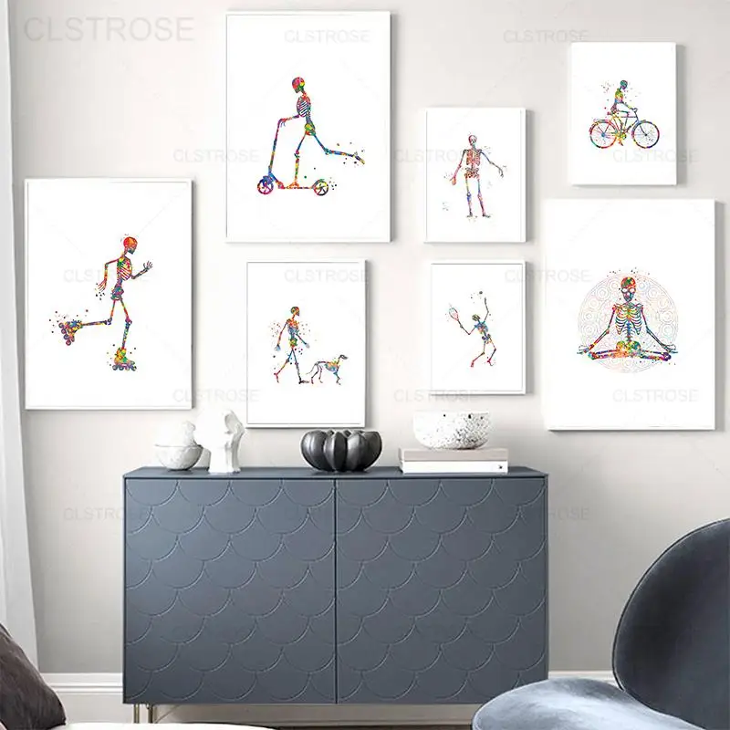 Abstract Color Skeleton Canvas Painting Medical Wall Art Illustration Medical Office Home Decoration Anatomy Scientific Poster
Abstract Color Skeleton Canvas Painting Medical Wall Art Illustration Medical Office Home Decoration Anatomy Scientific Poster