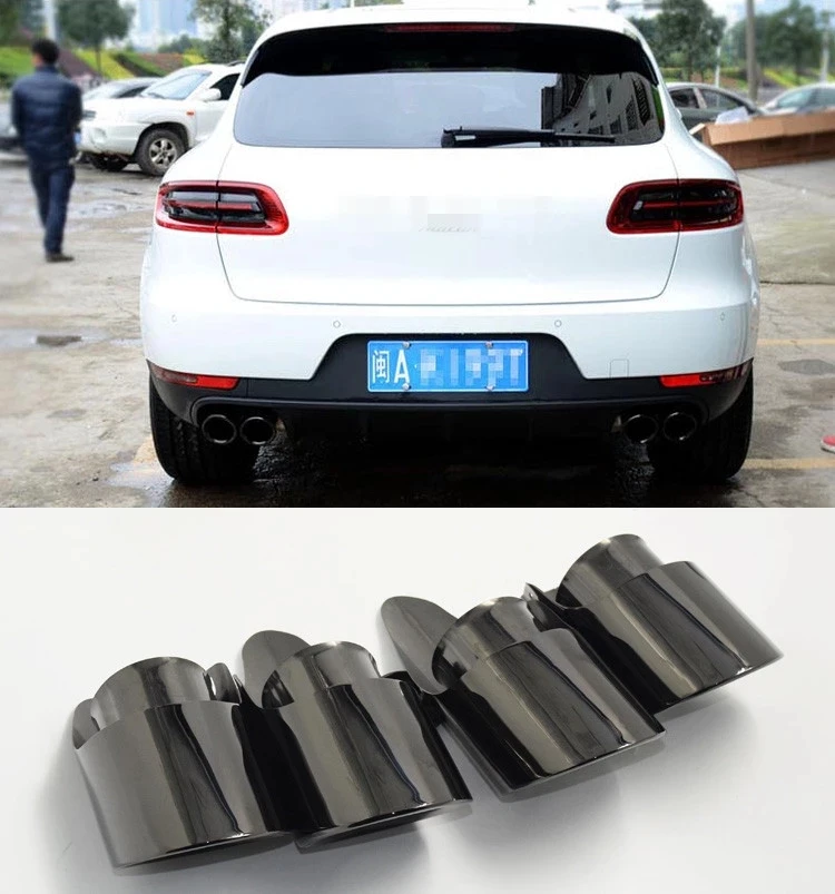 One Pair 304 Stainless Steel 2015-2019 Titanium Black 4 Outlets Update to 3.0T 3.6T For Macan Exhaust Tip Muffler Tail Nozzles
One Pair 304 Stainless Steel 2015-2019 Titanium Black 4 Outlets Update to 3.0T 3.6T For Macan Exhaust Tip Muffler Tail Nozzles