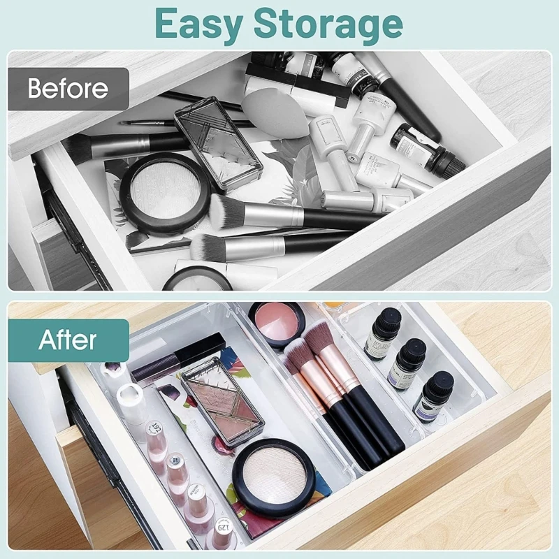 25Pcs/set Clear Plastic Drawer Organiser Box System Desk Trays for Kitchen Drawer Organiser Storage Divider Bins Makeup
25Pcs/set Clear Plastic Drawer Organiser Box System Desk Trays for Kitchen Drawer Organiser Storage Divider Bins Makeup
