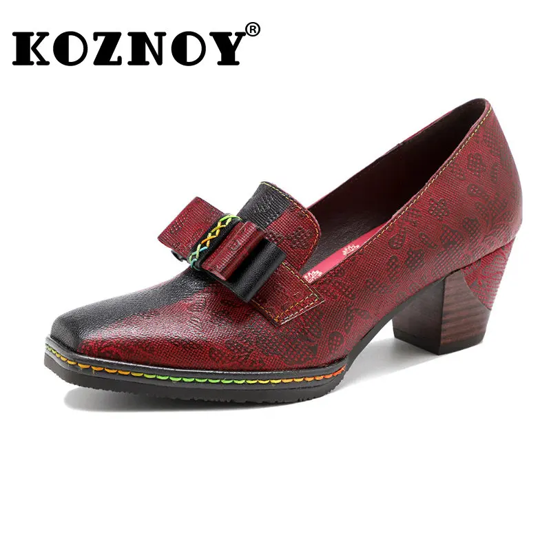 Koznoy 5cm In Women's Shoes Sheepskin Leather Summer Big Size Appliques Butterfly Knot Ladies Fashion Mixed Color Chunky Heels
Koznoy 5cm In Women's Shoes Sheepskin Leather Summer Big Size Appliques Butterfly Knot Ladies Fashion Mixed Color Chunky Heels