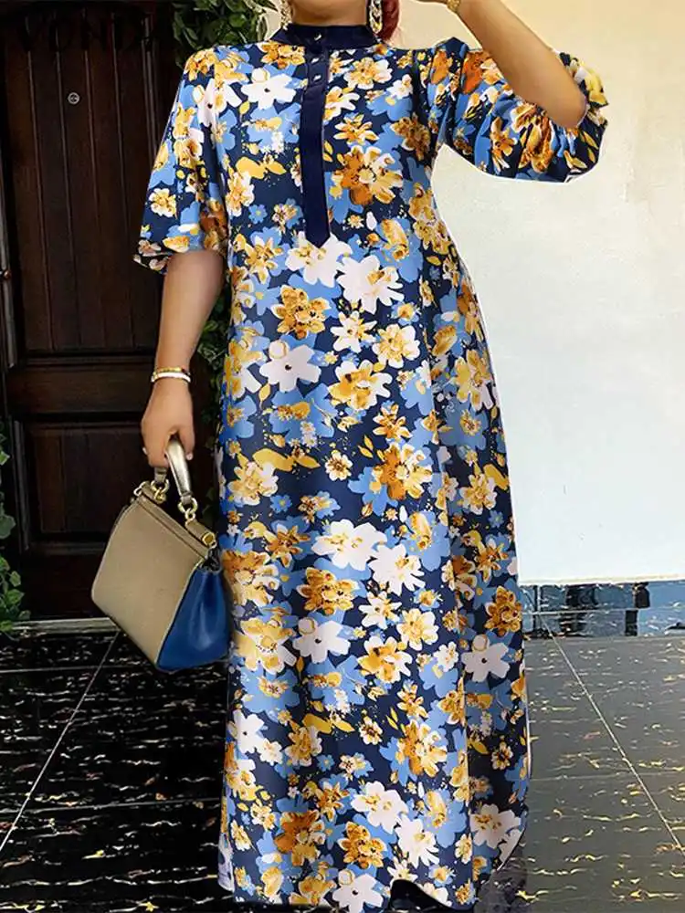 VONDA летнее винтажное платье с принтом, богемное вечернее Макси длинное платье, Пляжное длинное платье, женское повседневное уличное ТРАПЕЦИ...
VONDA летнее винтажное платье с принтом, богемное вечернее Макси длинное платье, Пляжное длинное платье, женское повседневное уличное ТРАПЕЦИ...