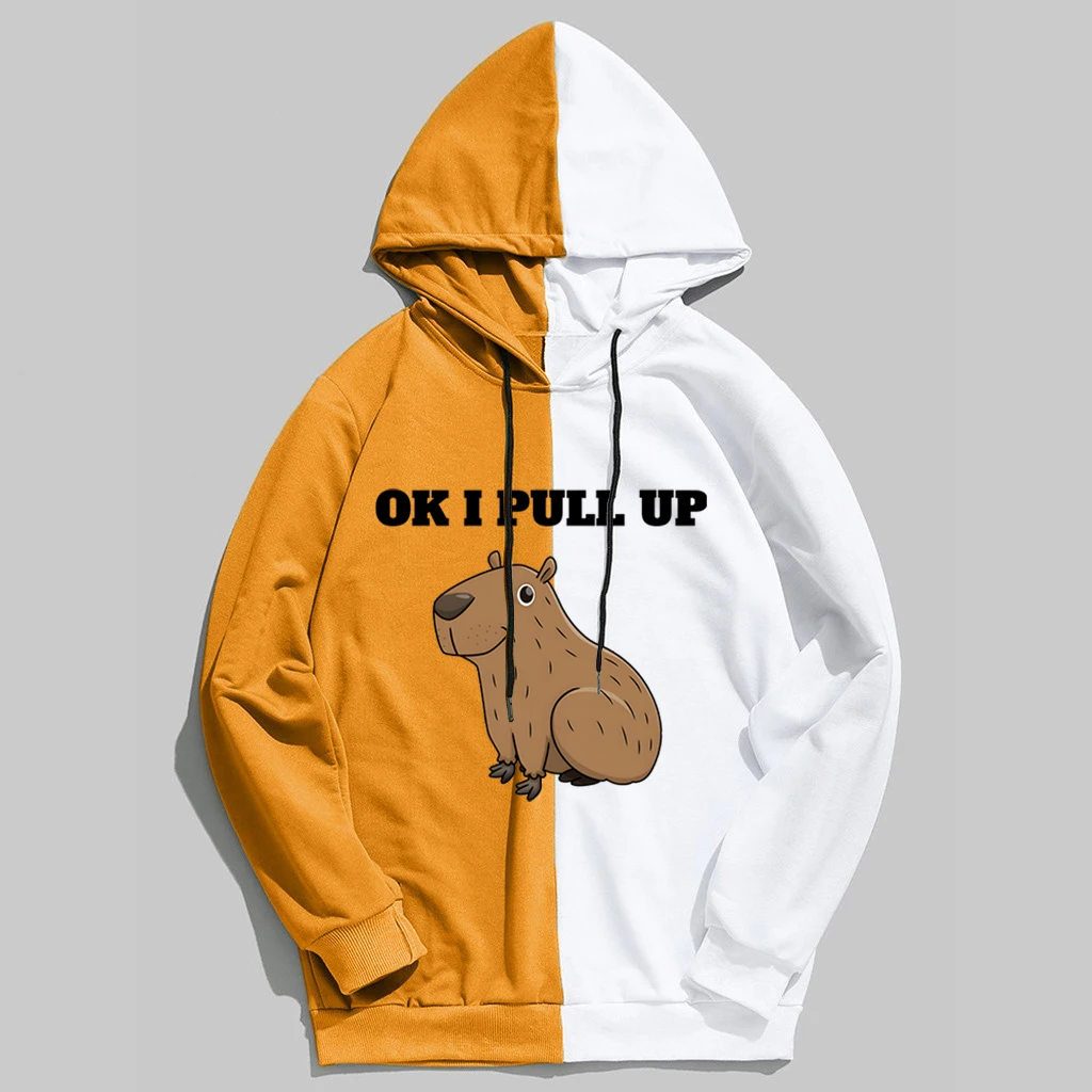 Cute Capybara Sportwear Ok I Pull Up Print Hoodies Teen Punk Pullovers Funny Cartoon Graphic Top Women Harajuku Kpop Sweatshirt
Cute Capybara Sportwear Ok I Pull Up Print Hoodies Teen Punk Pullovers Funny Cartoon Graphic Top Women Harajuku Kpop Sweatshirt