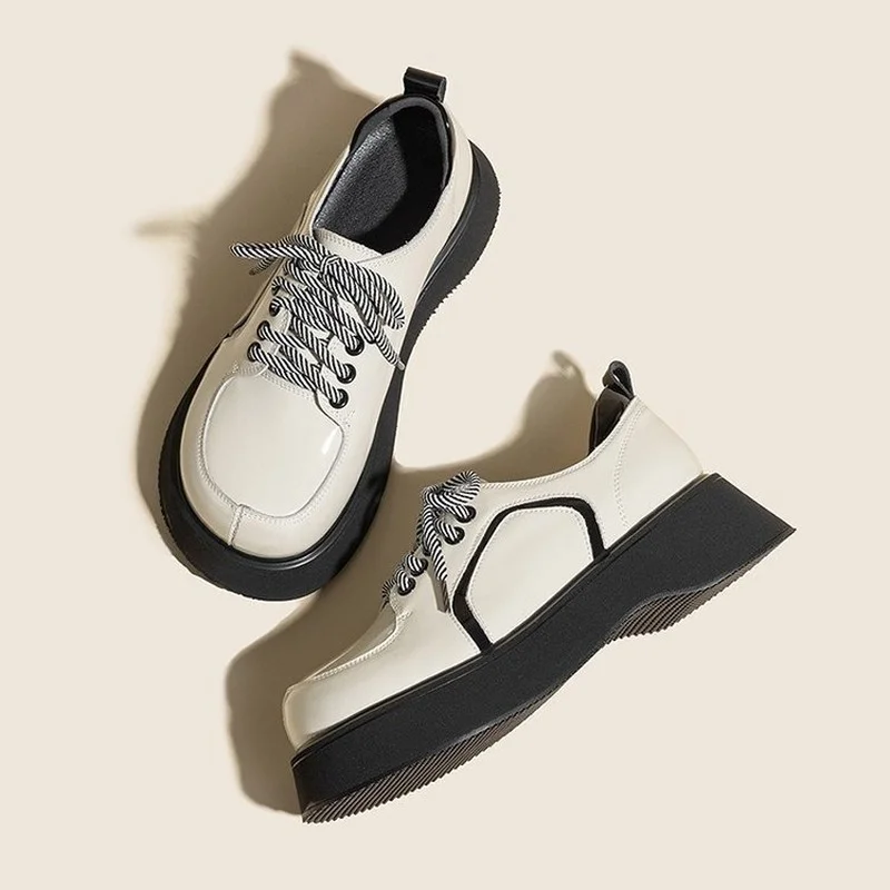 Women Sponge Cake Small Leather Shoes 22 Spring Autumn New White Loafers Fashion All-match Women's Shoes Student Japanese Shoes
Women Sponge Cake Small Leather Shoes 22 Spring Autumn New White Loafers Fashion All-match Women's Shoes Student Japanese Shoes