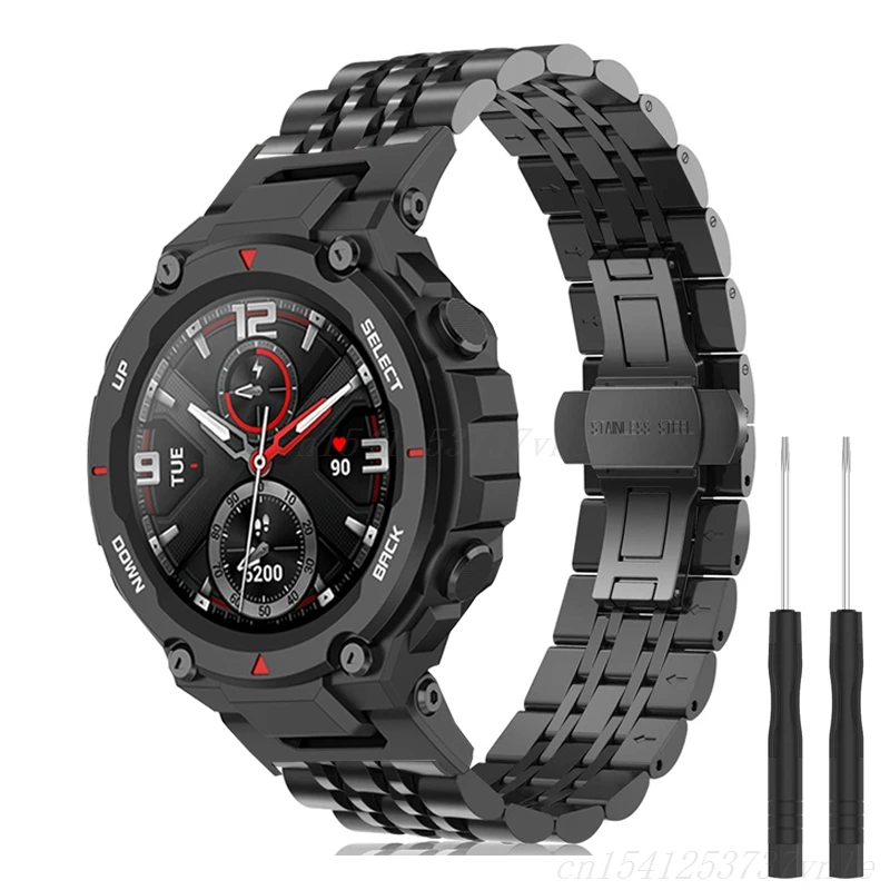 2023high-quality Stainless Steel Band For Amazfit T Rex Pro Smart Watch Strap Metal Bracelet For Xiaomi Huami Amazfit T Rex
2023high-quality Stainless Steel Band For Amazfit T Rex Pro Smart Watch Strap Metal Bracelet For Xiaomi Huami Amazfit T Rex