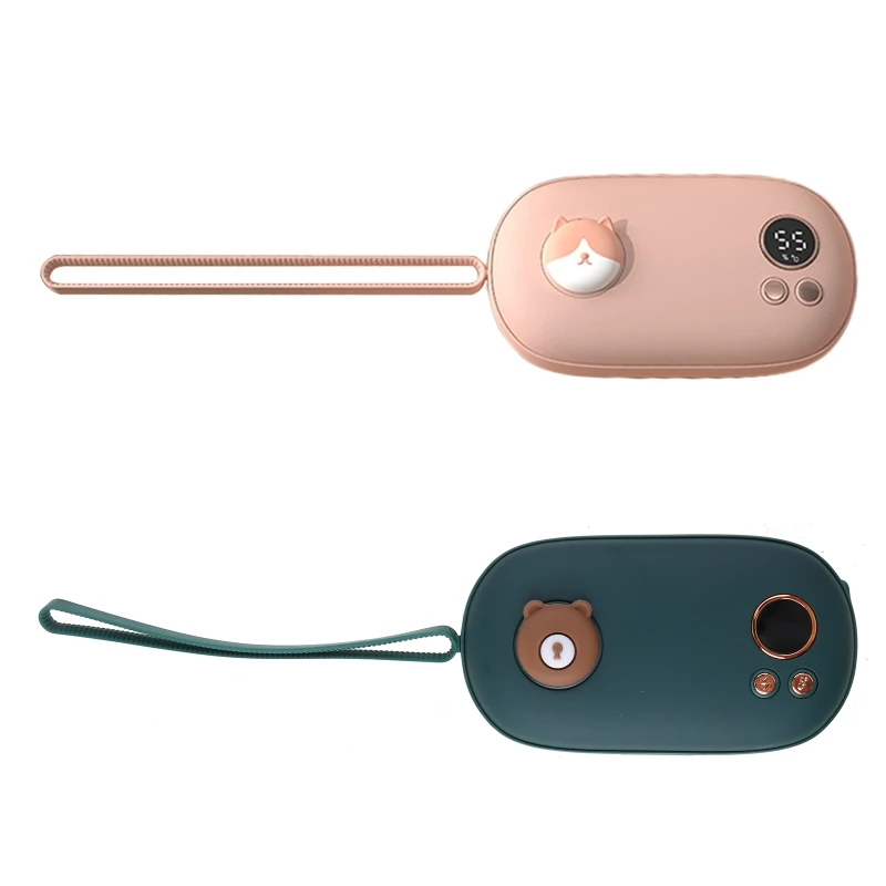R2JD 5000mAh USB Rechargeable Electric Hand Warmer Winter 2 in 1 Mini 5V Pocket Power Bank Heater
R2JD 5000mAh USB Rechargeable Electric Hand Warmer Winter 2 in 1 Mini 5V Pocket Power Bank Heater