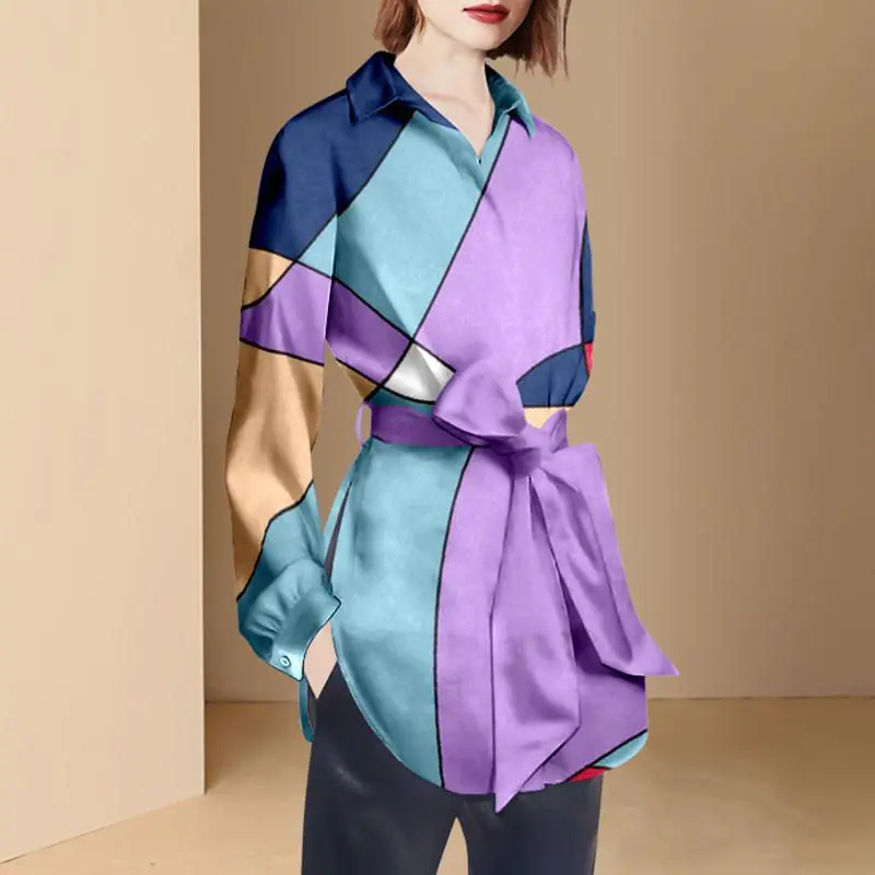2022 Women Spring Autumn Fashion Patchwork Bow Blouses Tops Female Long Sleeve Loose Shirts Ladies Long Casual Shirts F252
2022 Women Spring Autumn Fashion Patchwork Bow Blouses Tops Female Long Sleeve Loose Shirts Ladies Long Casual Shirts F252