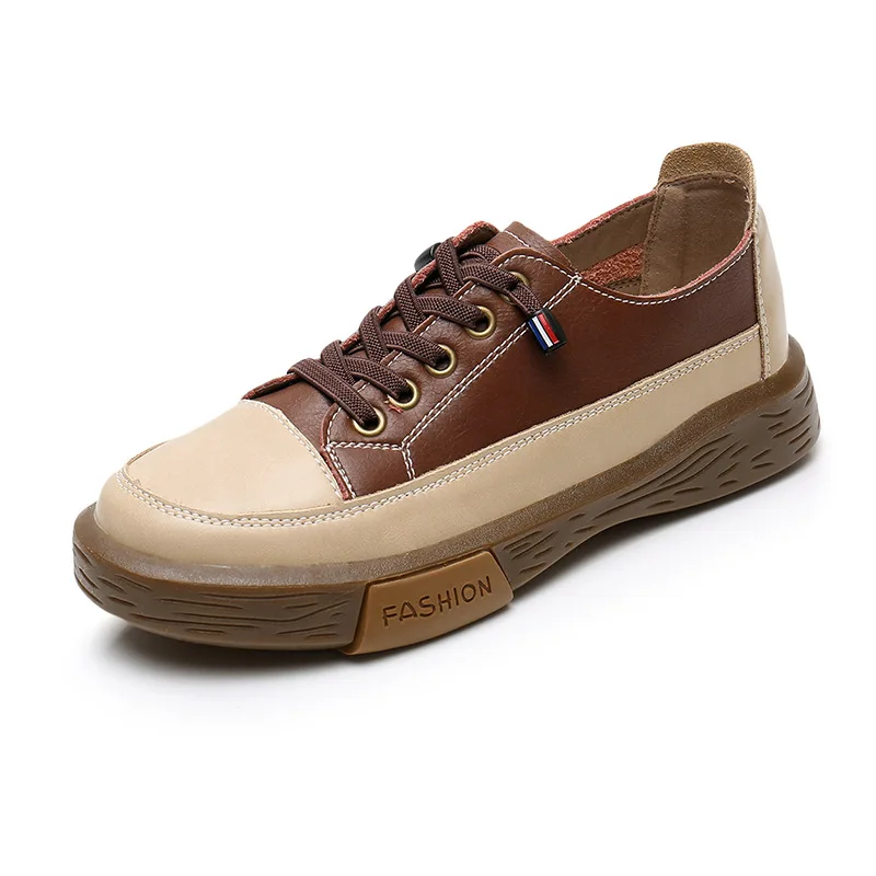 Women Shoes 2022 Spring Summer Fashion Lace Up Ladies Casual Shoes Genuine Leather Sneakers Woman Flat Vulcanize Shoes
Women Shoes 2022 Spring Summer Fashion Lace Up Ladies Casual Shoes Genuine Leather Sneakers Woman Flat Vulcanize Shoes