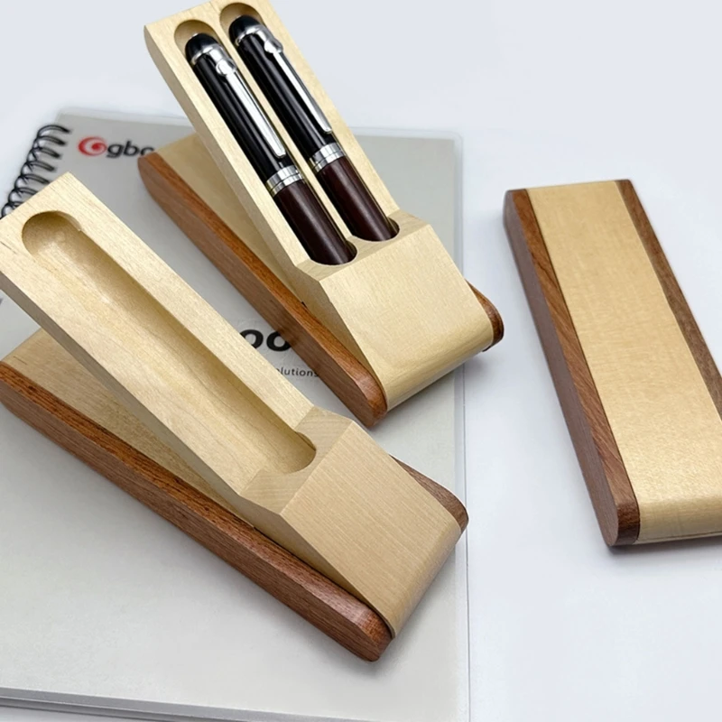 Wood Pen Display Box 1/2 Slot Pen Storage Organizer Box Luxury Fountain Pen Collector Case for Shop or Home
Wood Pen Display Box 1/2 Slot Pen Storage Organizer Box Luxury Fountain Pen Collector Case for Shop or Home