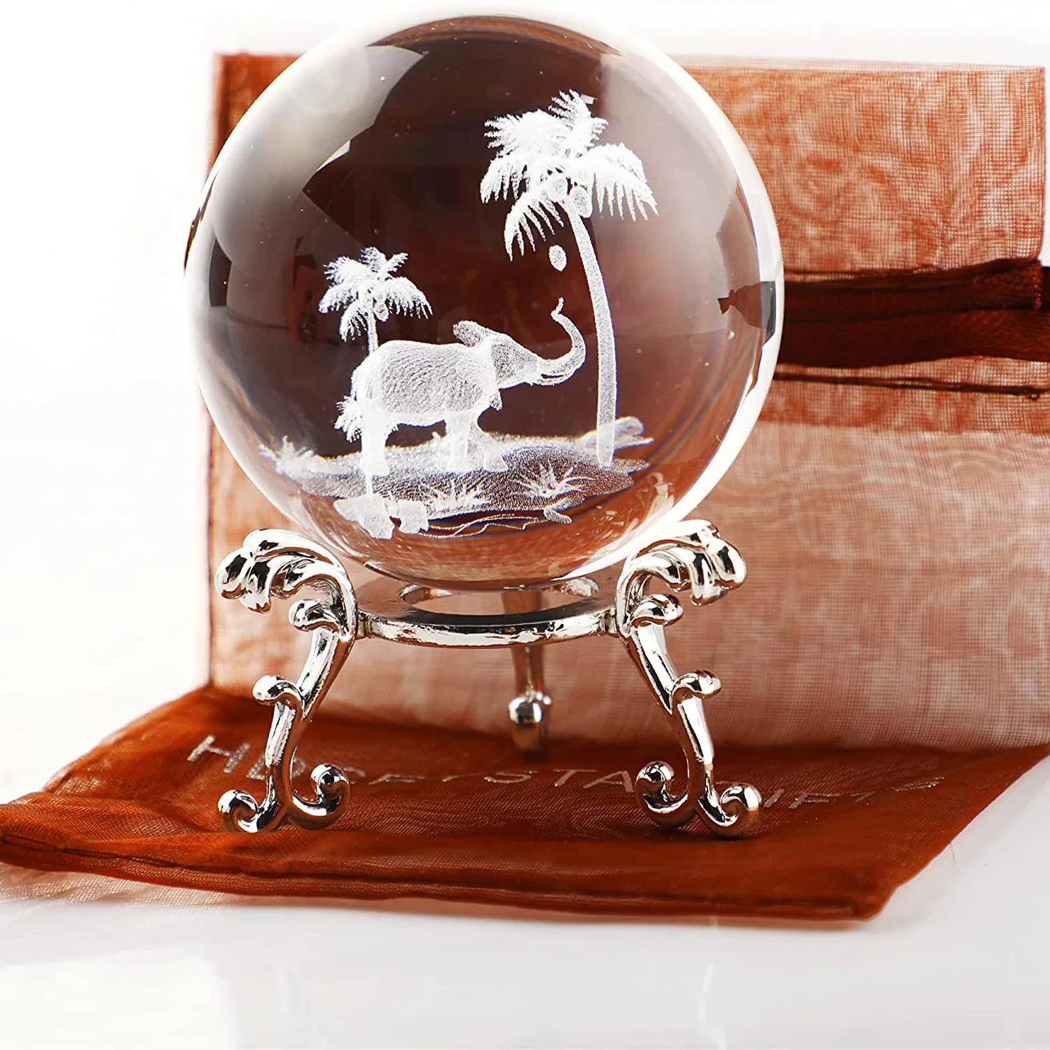 1pc, Tropical Elephant Crystal Ball, Paperweight With Stand 60mm/2.3inch 3D Laser Engraved Glass Spheres Decorative Balls,Christ
1pc, Tropical Elephant Crystal Ball, Paperweight With Stand 60mm/2.3inch 3D Laser Engraved Glass Spheres Decorative Balls,Christ