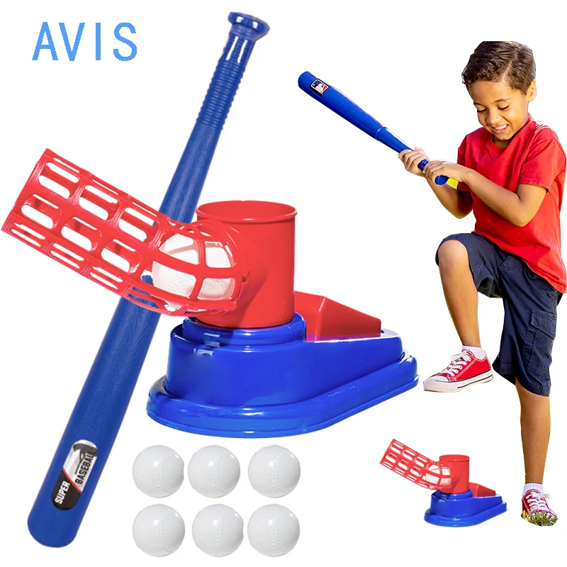 Kids Baseball Pitching Machine Pop A Pitch Baseball Batting Machine with Youth Bat 6 Plastic Baseballs
Kids Baseball Pitching Machine Pop A Pitch Baseball Batting Machine with Youth Bat 6 Plastic Baseballs