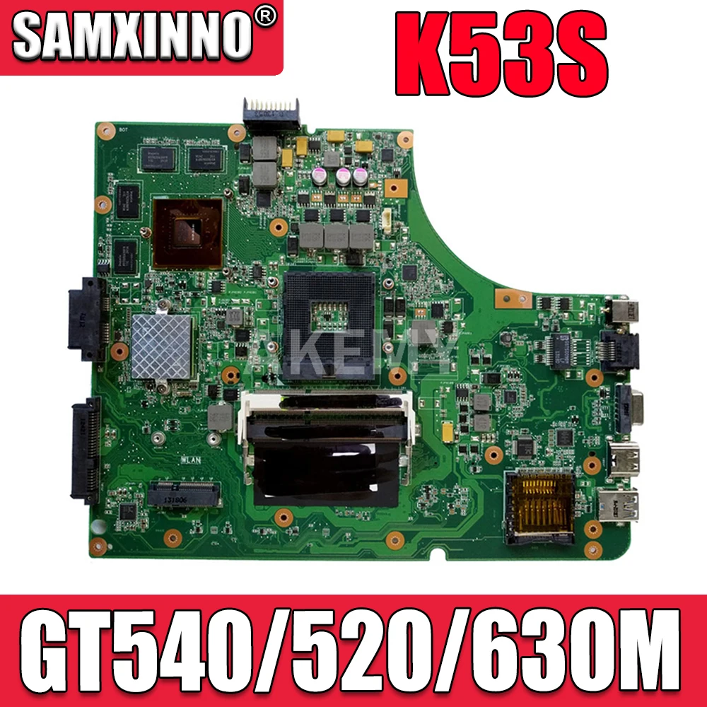 Материнская плата K53SV для ноутбука ASUS K53SV K53SJ K53SM K53SC K53S K53SD X53S A53S, материнская плата GT540M GT520M GT630M
Материнская плата K53SV для ноутбука ASUS K53SV K53SJ K53SM K53SC K53S K53SD X53S A53S, материнская плата GT540M GT520M GT630M