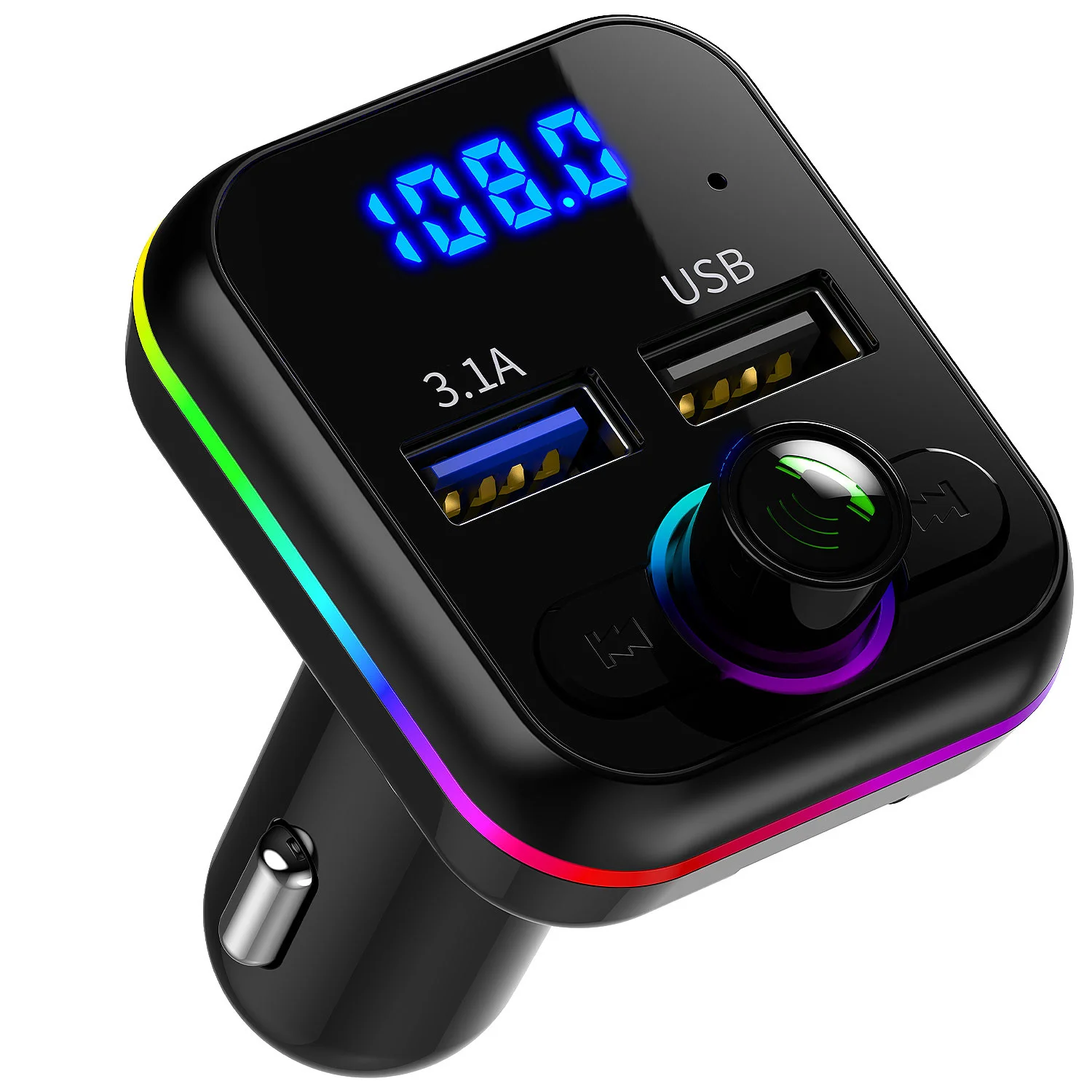Новое поступление, быстрая зарядка QC3.0, автомобильный FM-передатчик RGB, синий зуб 5,0, автомобильный комплект громкой связи
Новое поступление, быстрая зарядка QC3.0, автомобильный FM-передатчик RGB, синий зуб 5,0, автомобильный комплект громкой связи