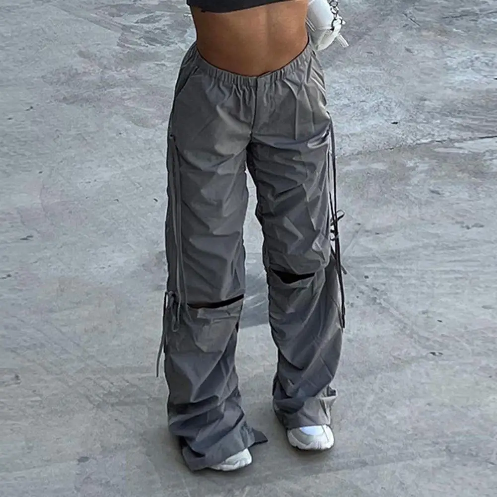 Эластичный пояс с высокой талией и косыми карманами с боковым шнурком, ажурные женские брюки до колена, прямые широкие повседневные брюки б... 
Эластичный пояс с высокой талией и косыми карманами с боковым шнурком, ажурные женские брюки до колена, прямые широкие повседневные брюки б...