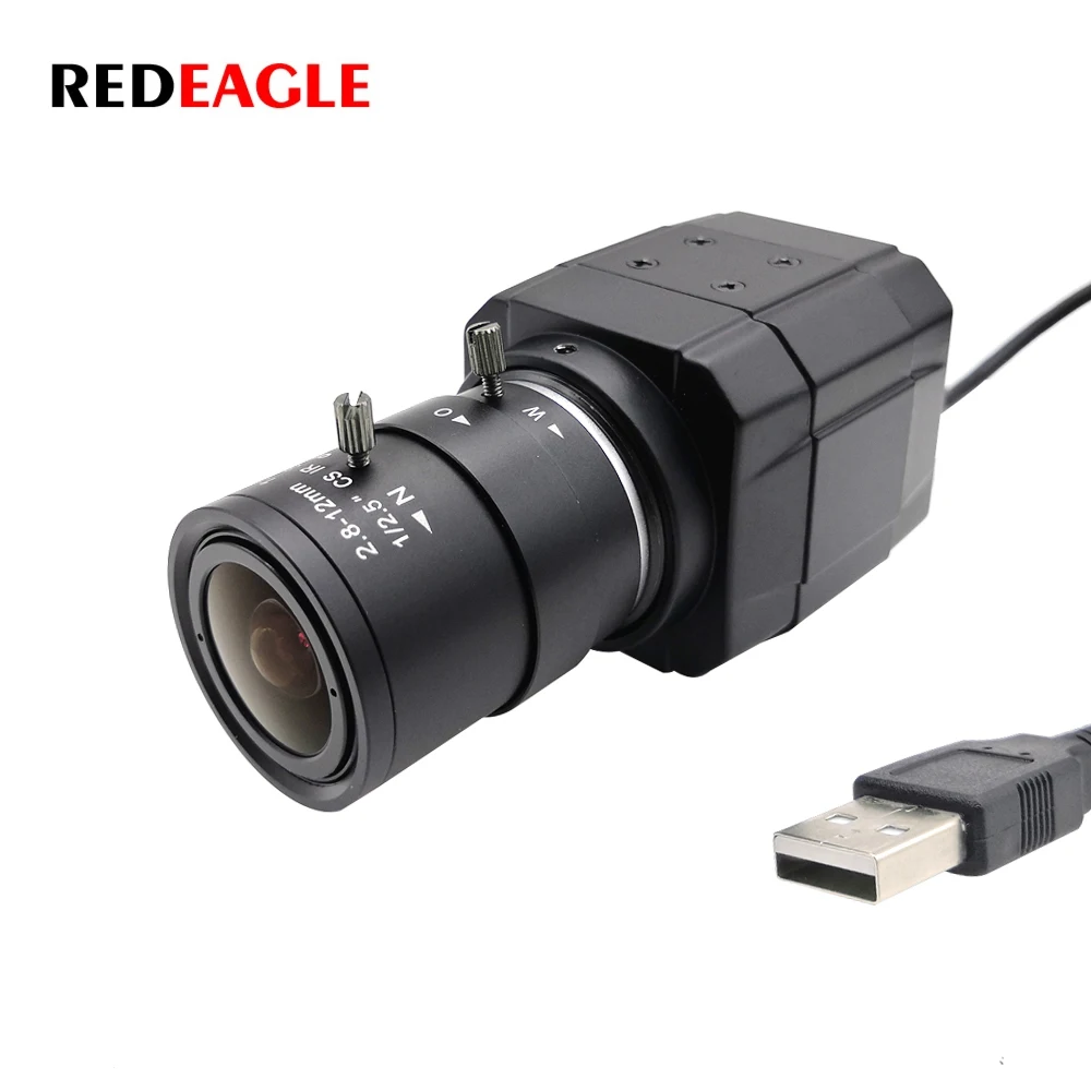 REDEAGLE HD 3MP 6mm 8mm 12mm 2.8-12mm Varifocal Zoom Lens 30fps MJPG 4MP 2K High Speed USB Webcam Mini Box PC Video Camera
REDEAGLE HD 3MP 6mm 8mm 12mm 2.8-12mm Varifocal Zoom Lens 30fps MJPG 4MP 2K High Speed USB Webcam Mini Box PC Video Camera
