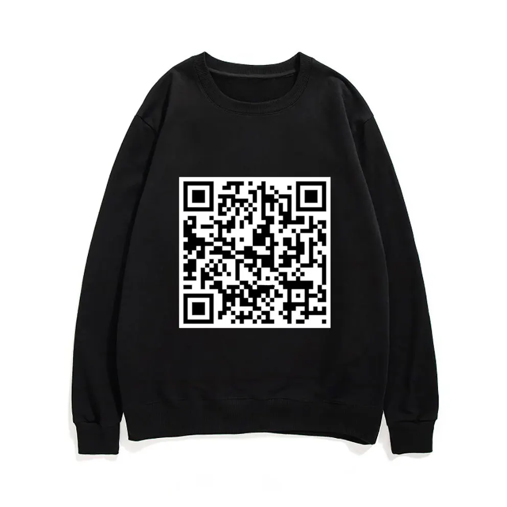 QR Code Graphic Print Sweatshirt Streetwear Man Plus Size Pullover Men Women Hip Hop Cotton Oversized Funny Style Sweatshirts
QR Code Graphic Print Sweatshirt Streetwear Man Plus Size Pullover Men Women Hip Hop Cotton Oversized Funny Style Sweatshirts