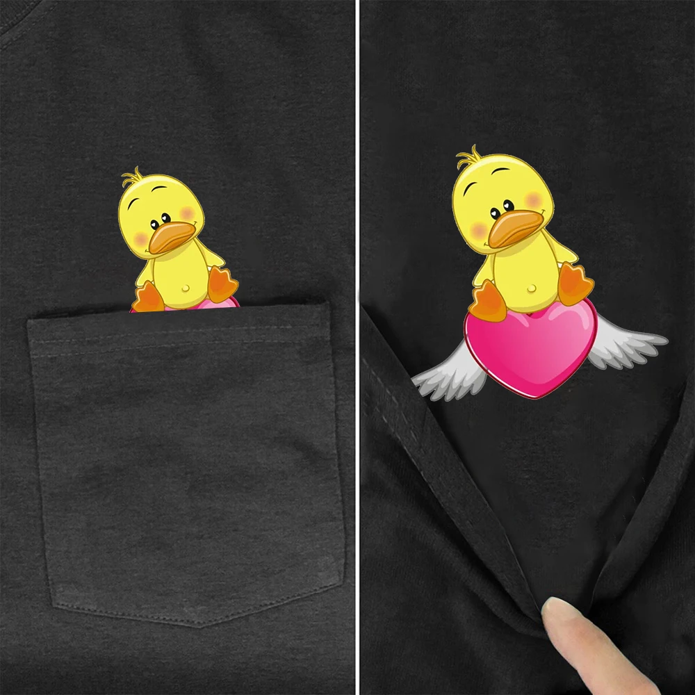 CLOOCL Women's T-shirts Yellow Duck With Heart Pocket Tees Black 100% Cotton Hip Hop Tops Graphic T Shirts Dropshipping
CLOOCL Women's T-shirts Yellow Duck With Heart Pocket Tees Black 100% Cotton Hip Hop Tops Graphic T Shirts Dropshipping