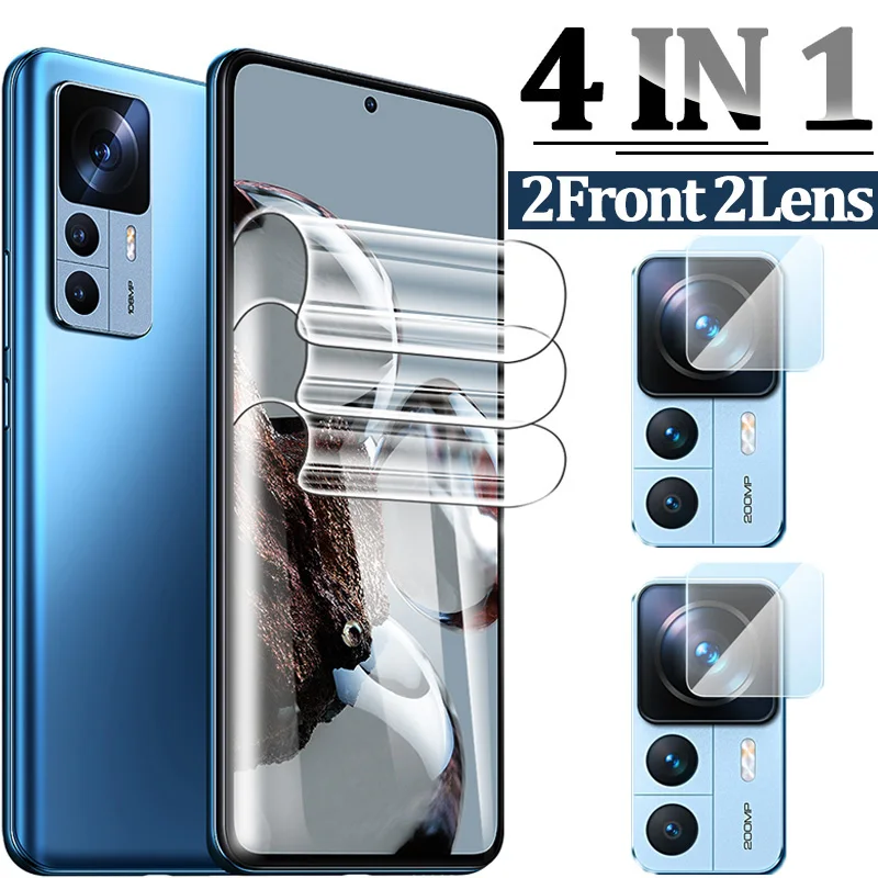 Защитная пленка 4 в 1 для Xiaomi 12T/12T Pro, изогнутая Гидрогелевая пленка с полным покрытием, закаленное стекло для объектива камеры Xiaomi 12TPro
Защитная пленка 4 в 1 для Xiaomi 12T/12T Pro, изогнутая Гидрогелевая пленка с полным покрытием, закаленное стекло для объектива камеры Xiaomi 12TPro