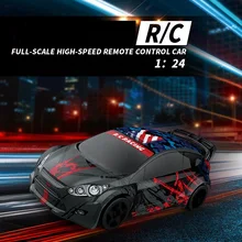 1:24 Scale RC Mini Shifting Racer Car 2 Wheels with 720P WiFi LED Light Electronic Vehicle Toy Gifts for Kids