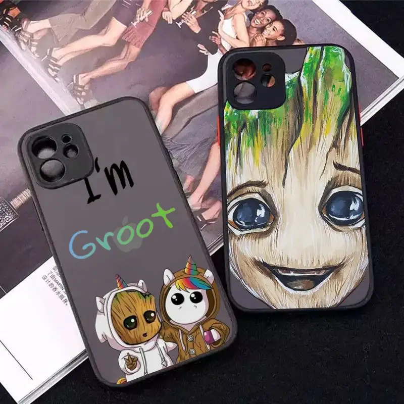 Marvel Cute Cartoon Groot Phone Case for iPhone X XR XS 7 8 Plus 11 12 13 pro MAX 13mini Translucent Matte Case
Marvel Cute Cartoon Groot Phone Case for iPhone X XR XS 7 8 Plus 11 12 13 pro MAX 13mini Translucent Matte Case