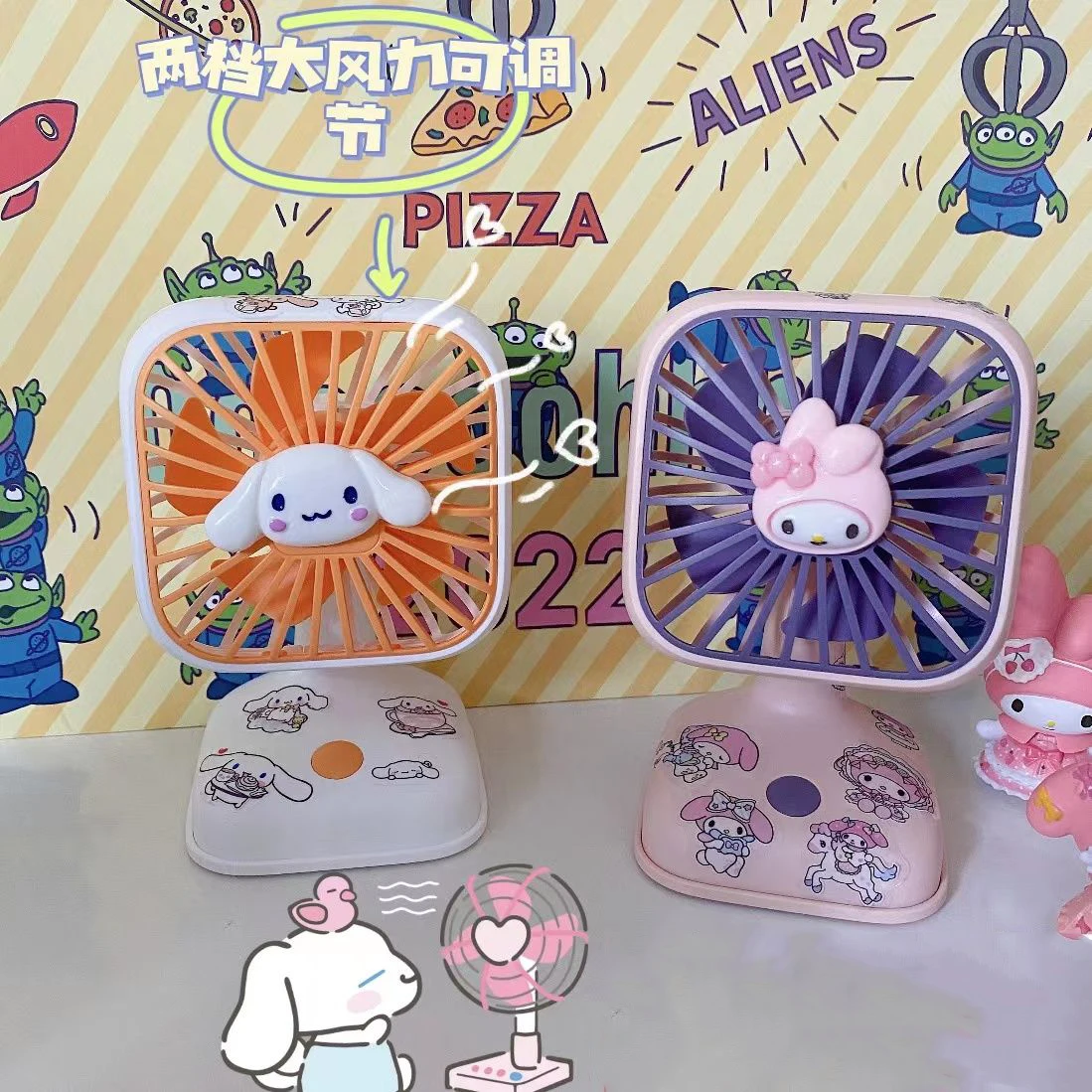 Sanrioed Kuromi My Melody Cinnamorol Summer Desktop Small Fan Cute Kawaii Mini Handheld Mute Student Portable USB Charging Fan
Sanrioed Kuromi My Melody Cinnamorol Summer Desktop Small Fan Cute Kawaii Mini Handheld Mute Student Portable USB Charging Fan