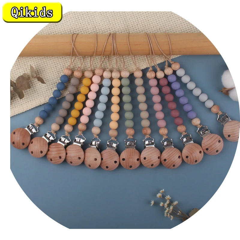 Infant Products Beech Pacifier Clip Appease Baby Silicone Bead Bite Molar Teeth Glue Baby Chew To Prevent The Chain From Falling
Infant Products Beech Pacifier Clip Appease Baby Silicone Bead Bite Molar Teeth Glue Baby Chew To Prevent The Chain From Falling