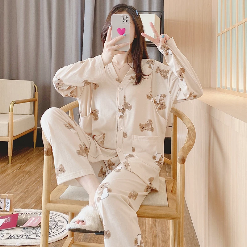 65% Cotton Maternity Nursing Sleepwear Sets Spring Autumn Loose Pajamas Suits Clothes for Pregnant Women Pregnancy Home Lounge
65% Cotton Maternity Nursing Sleepwear Sets Spring Autumn Loose Pajamas Suits Clothes for Pregnant Women Pregnancy Home Lounge