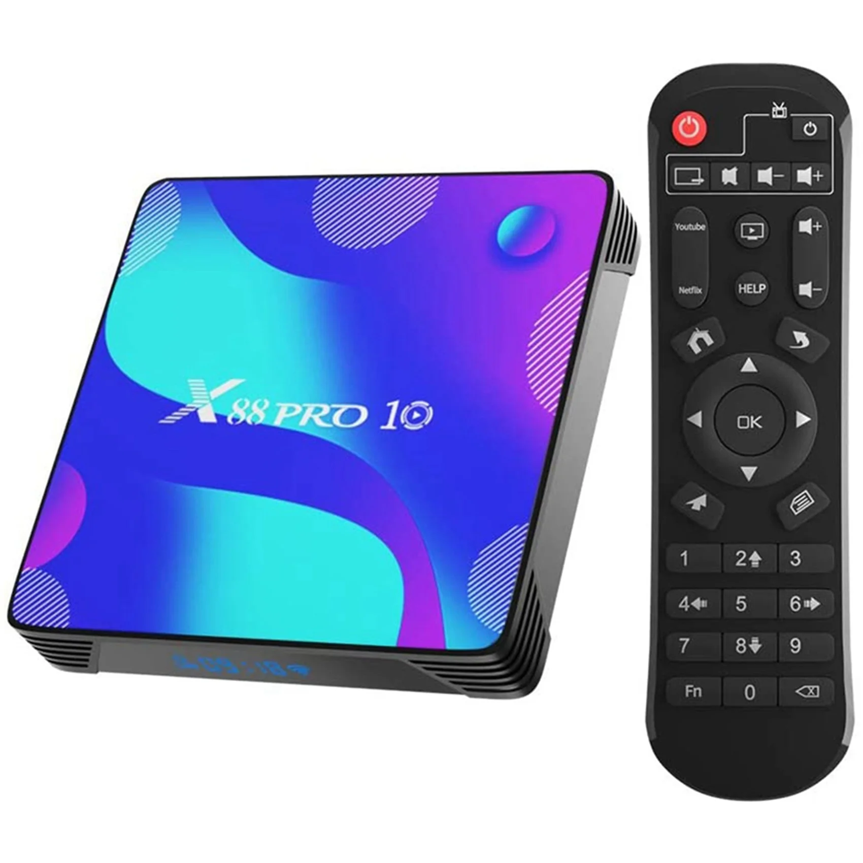 

Android TV Box, X10 Android 10.0 TV Box RK3318 Quad Core 64Bit Cortex-A53 2GB RAM 16GB ROM Bluetooth 4.0 USB 3.0 EU Plug