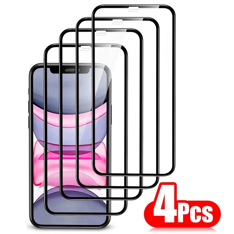 Защитное стекло с полным покрытием для iPhone, 4 шт., Защита экрана для iPhone 13, 12, 11 Pro Max, 6, 7, 8 Plus, X, XR, Xs Max, 13 Mini, стекло
Защитное стекло с полным покрытием для iPhone, 4 шт., Защита экрана для iPhone 13, 12, 11 Pro Max, 6, 7, 8 Plus, X, XR, Xs Max, 13 Mini, стекло