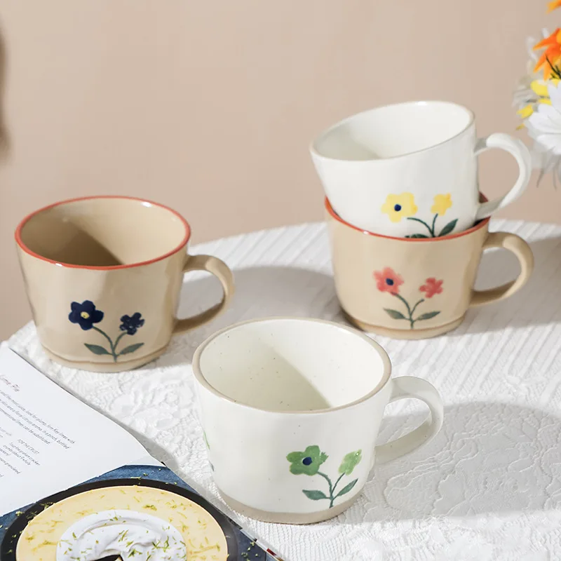 Hand-painted Coffee Floral Mug Nordic Pastoral Style Coffee Cup 360ml Ceramic Creative Brief Milk Breakfast Cups Couple Gifts
Hand-painted Coffee Floral Mug Nordic Pastoral Style Coffee Cup 360ml Ceramic Creative Brief Milk Breakfast Cups Couple Gifts