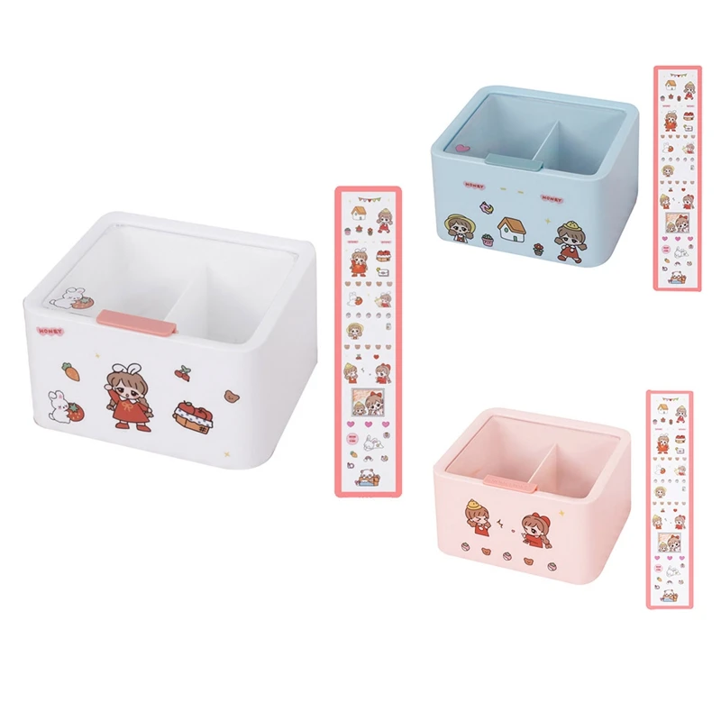 Girl's Heart Cotton Swab Storage Box Cute Makeup Remover Student Dormitory Must Desktop Organize Small Box
Girl's Heart Cotton Swab Storage Box Cute Makeup Remover Student Dormitory Must Desktop Organize Small Box