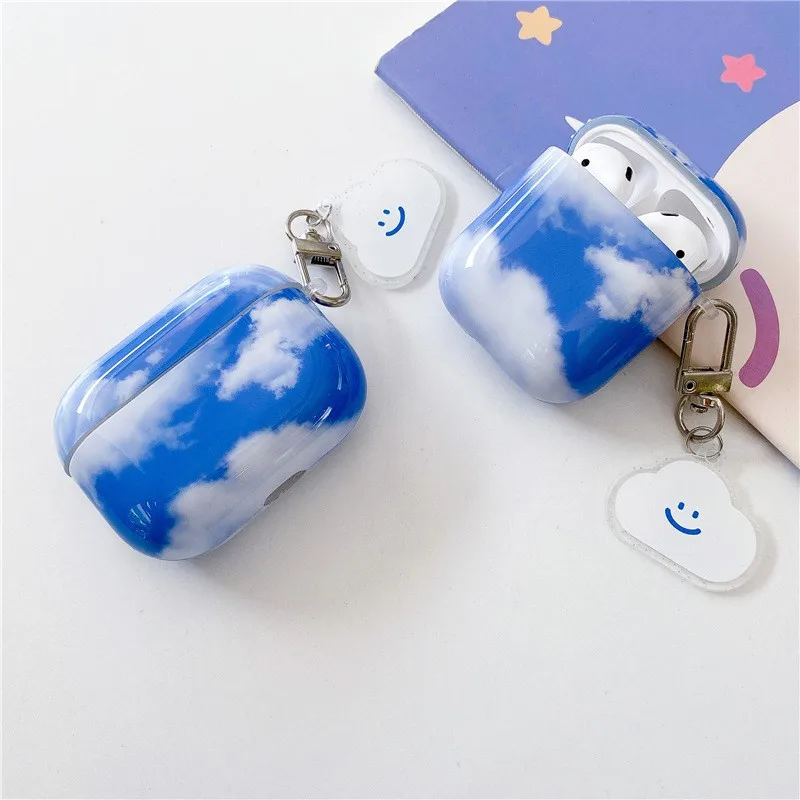 Ins Iblue sky white clouds Earphone Case For AirPods Pro Headphone Accessories Protective Cover For AirPods1 2 3 with Keychain
Ins Iblue sky white clouds Earphone Case For AirPods Pro Headphone Accessories Protective Cover For AirPods1 2 3 with Keychain