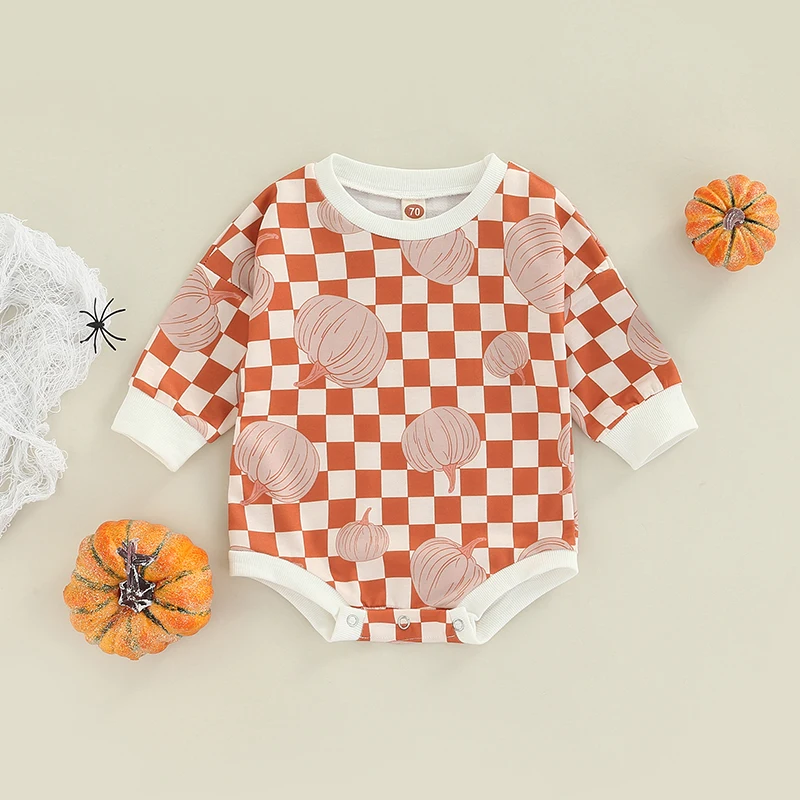 Newest Arrival Newborn Halloween Bodysuit Toddler Casual Pumpkin Print Long Sleeve Round Neck Bodysuit
Newest Arrival Newborn Halloween Bodysuit Toddler Casual Pumpkin Print Long Sleeve Round Neck Bodysuit
