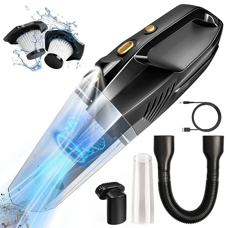 Handheld Vacuum Cordless, Dust Buster Cordless Rechargeable, Wet-Dry Use Portable Car Vacuum Cleaner With High Power
Handheld Vacuum Cordless, Dust Buster Cordless Rechargeable, Wet-Dry Use Portable Car Vacuum Cleaner With High Power