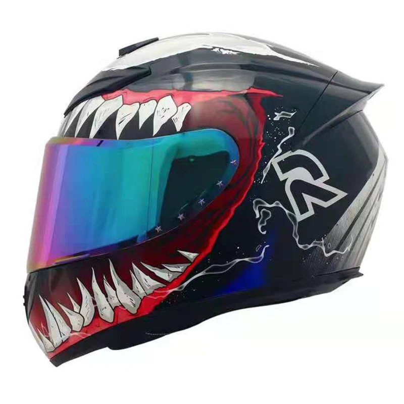 

Мотоциклетный шлем Vimer для езды по бездорожью Casco, мотоциклетные шлемы с двойными линзами на все лицо Casco Moto DOT, одобрен