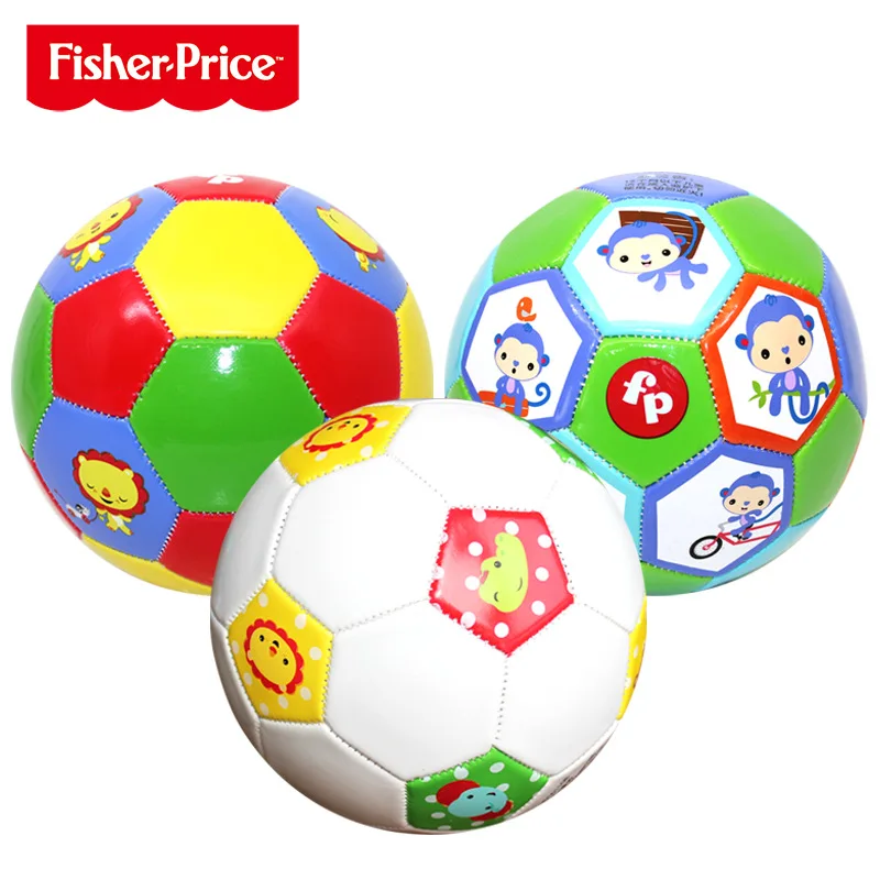 Детский футбольный мяч Fisher Price кожаный для младенцев № 2 3 4 игрушечный