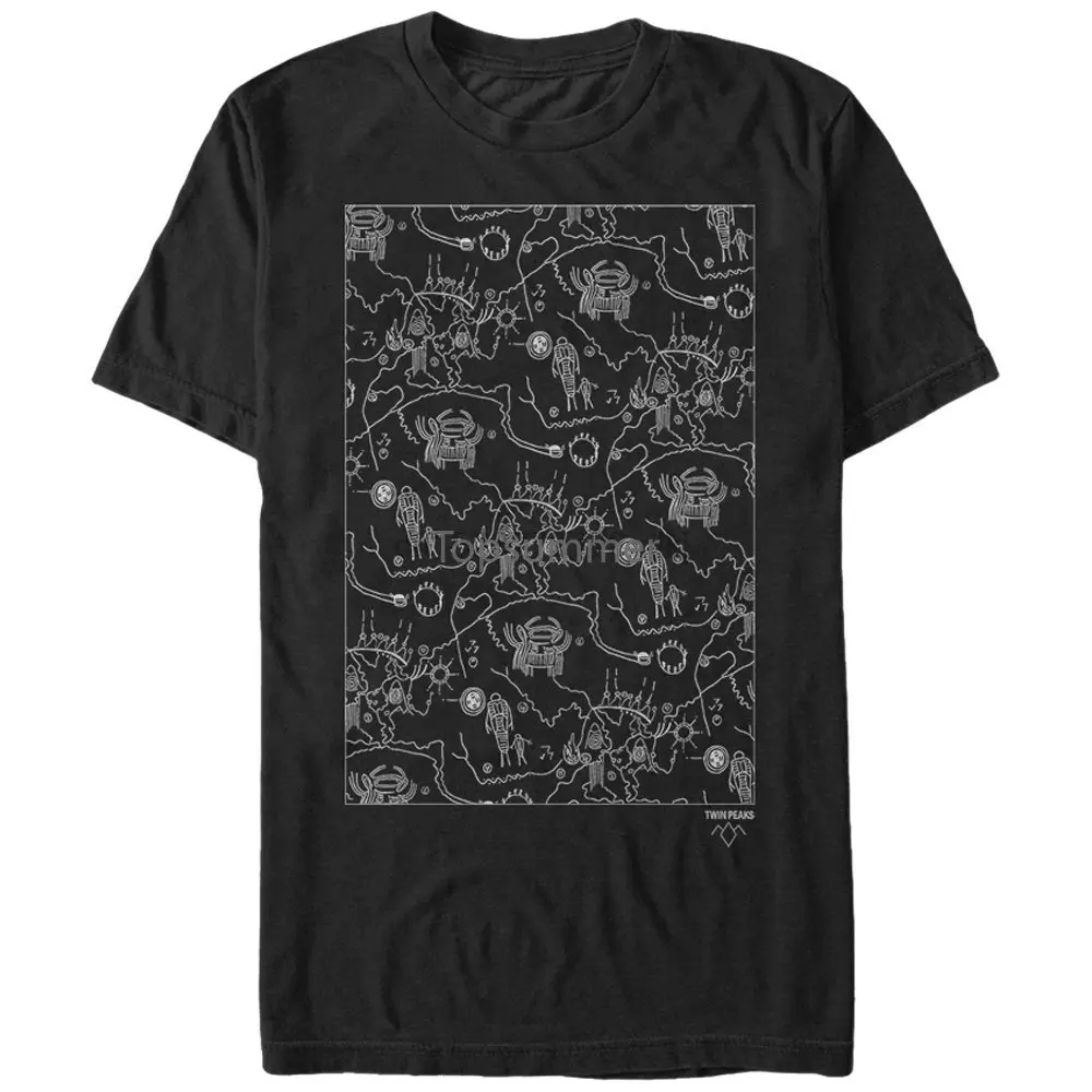 Twin Peaks Men Owl Cave Map T-Shirt Homme High Quality Short Sleeves Cotton T Shirt Fashion Retro Top Tee Plus Size
Twin Peaks Men Owl Cave Map T-Shirt Homme High Quality Short Sleeves Cotton T Shirt Fashion Retro Top Tee Plus Size
